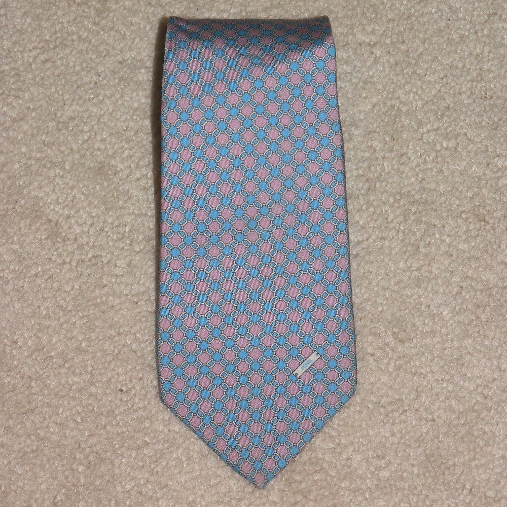 Fendi Recent Bit Pattern Classic Width Silk Tie - image 1